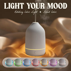 Salubrito difusor con ciclo de siete colores LED, crea iluminación ambiental relajante