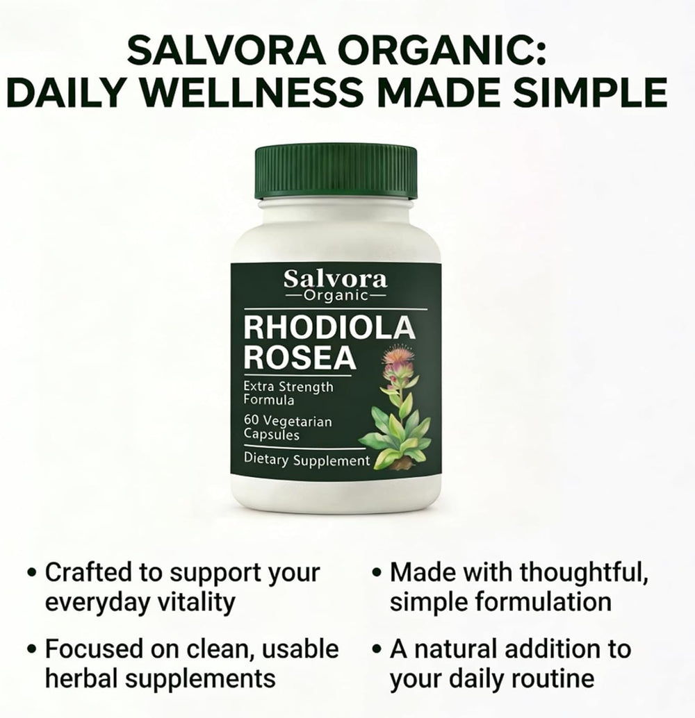 Salvora Organic cápsulas dispuestas sobre mesa para presentación limpia