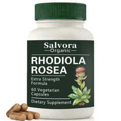 Salvora Organic frasco frontal mostrando etiqueta y beneficios visibles