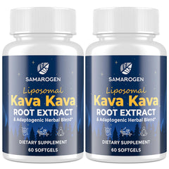 Samarogen frasco frontal de kava kava para identificación clara