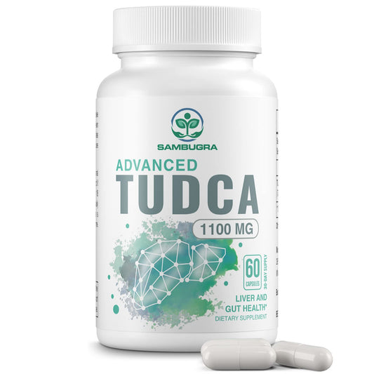 Sambugra envase frontal mostrando 60 cápsulas y beneficio de pureza