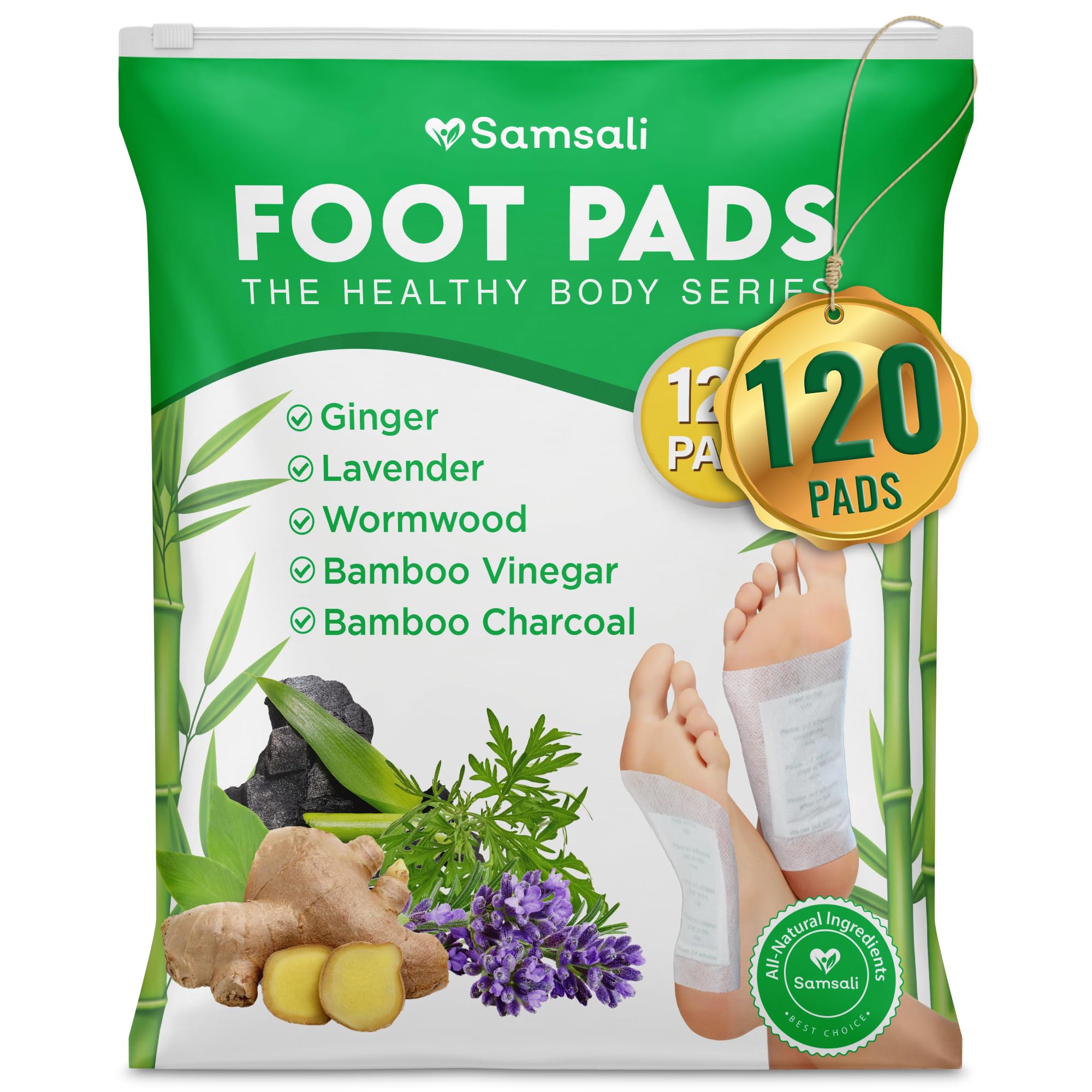 Samsali pack frontal con 120 almohadillas para uso nocturno relajante