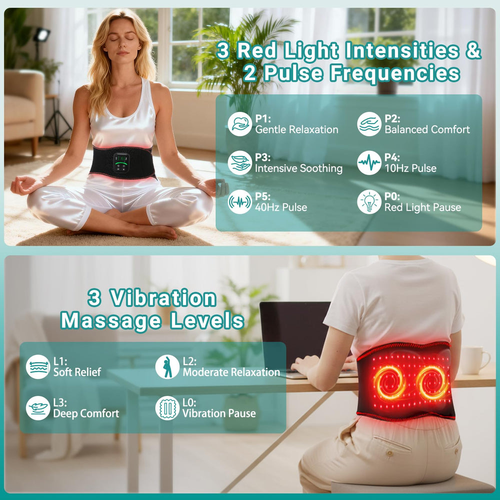 samtoo cinturón en uso sobre espalda de oficina mejora confort postural