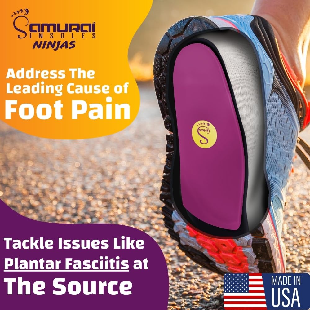 Samurai Insoles primer plano del arco plástico mostrando textura resistente