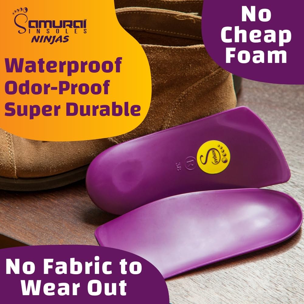 Samurai Insoles etiqueta de laboratorio USA garantía de fabricación