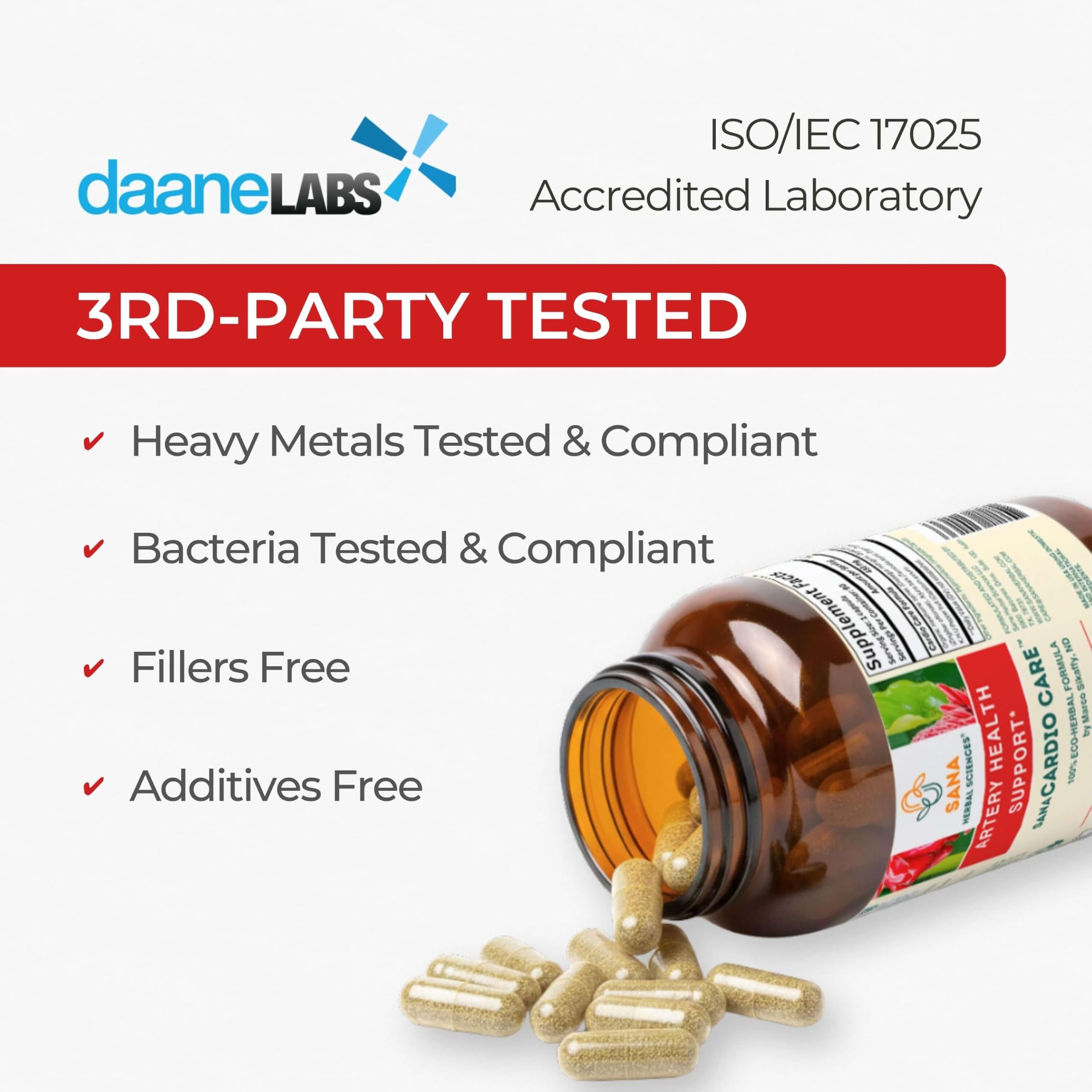 Sana Herbal Sciences cápsula en mano para comparar tamaño y facilidad de ingestión