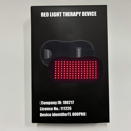 SanaTech cinturon luz roja con ajuste cómodo para uso doméstico diario