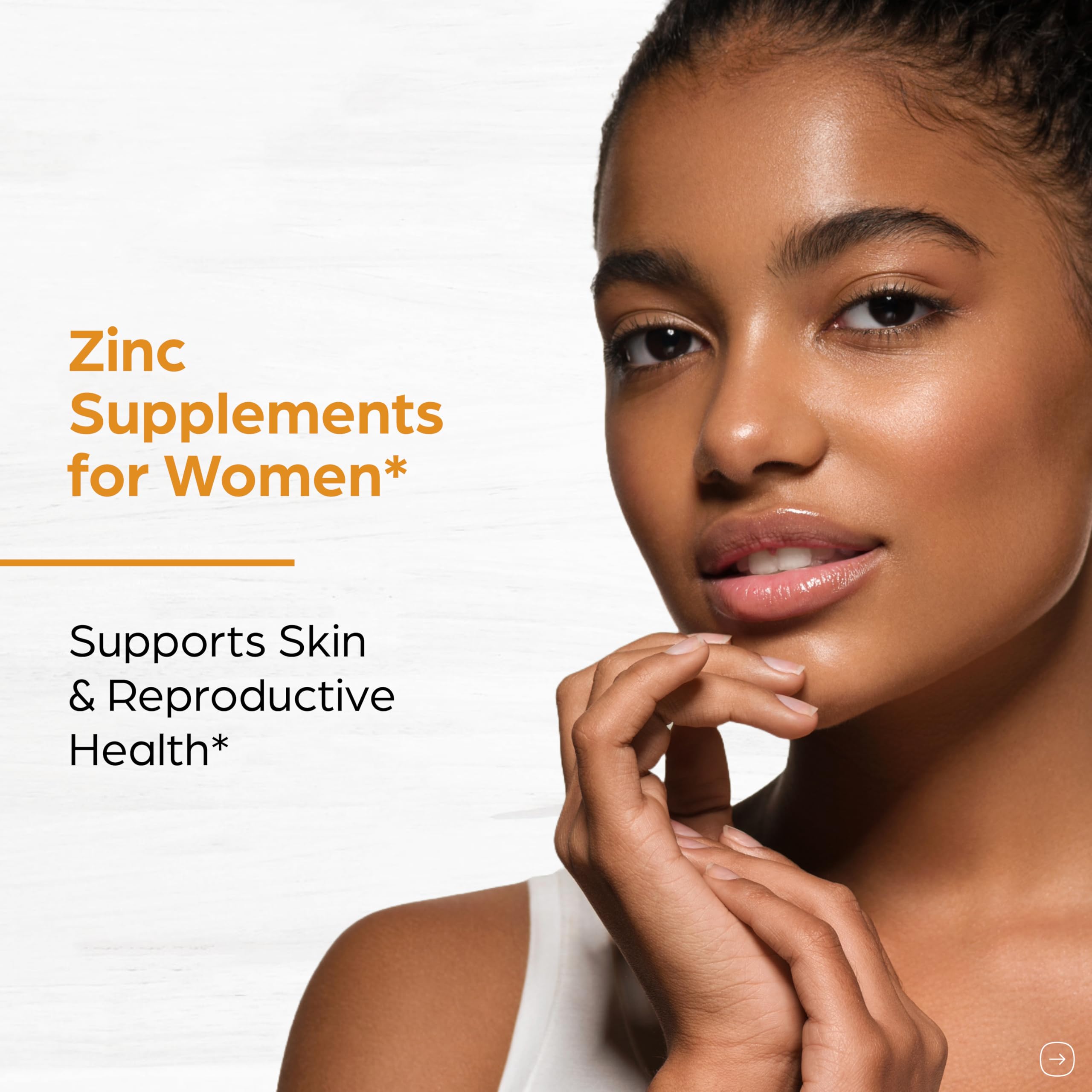 Etiqueta de SANDHUHERBALS zinc detallando ingredientes y certificación GMP para confianza