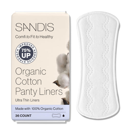 SANDIS embalaje frontal mostrando caja y 36 unidades, protección natural