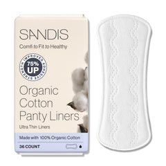 SANDIS embalaje frontal mostrando caja y 36 unidades, protección natural