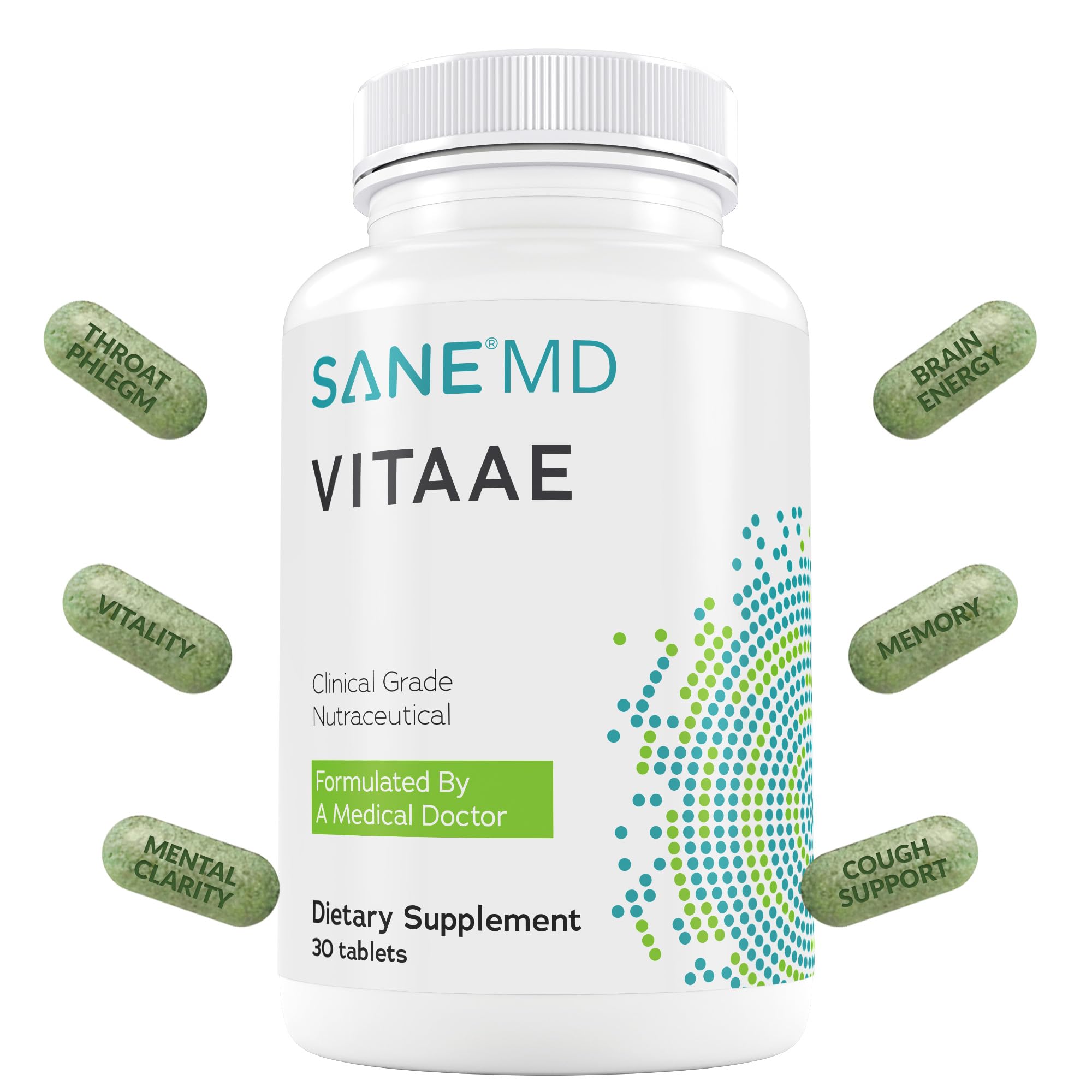 SANE Vitaae frontal del empaque mostrando claridad y confianza