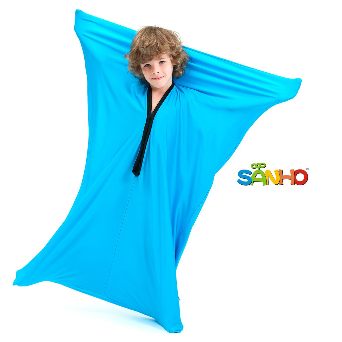 SANHO calcetín sensorial frontal mostrando forma y color brillante para calmarse