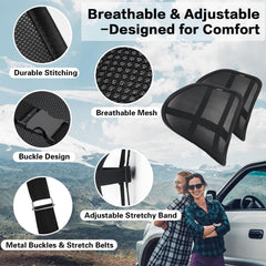 SANHSEHOME soporte lumbar instalado en silla de oficina para confort