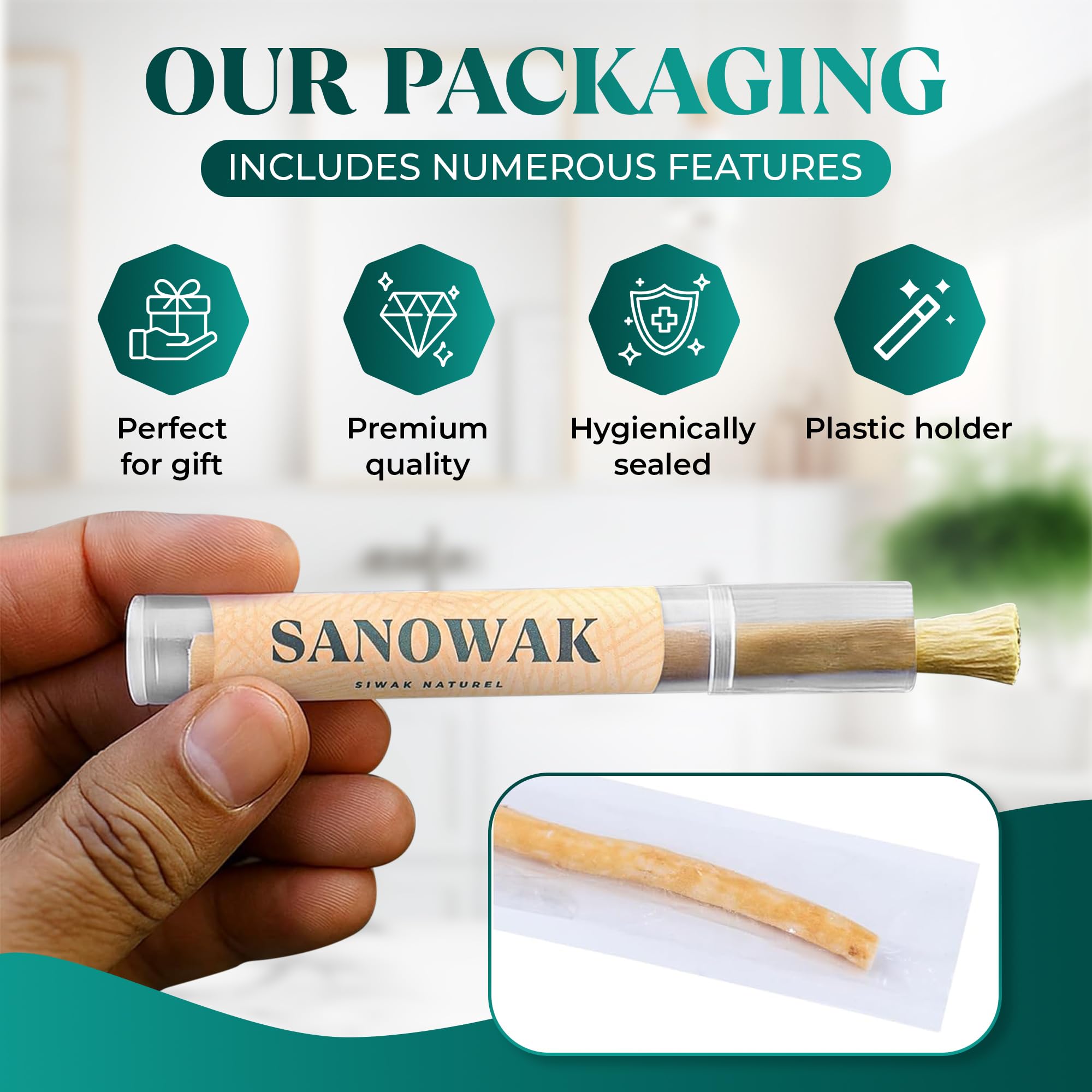 Sanowak fibras formadas como cerdas suaves para limpiar dientes eficazmente