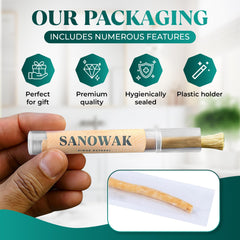 Sanowak fibras formadas como cerdas suaves para limpiar dientes eficazmente