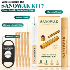 Sanowak detalle de fibras del miswak, textura eficaz para limpieza