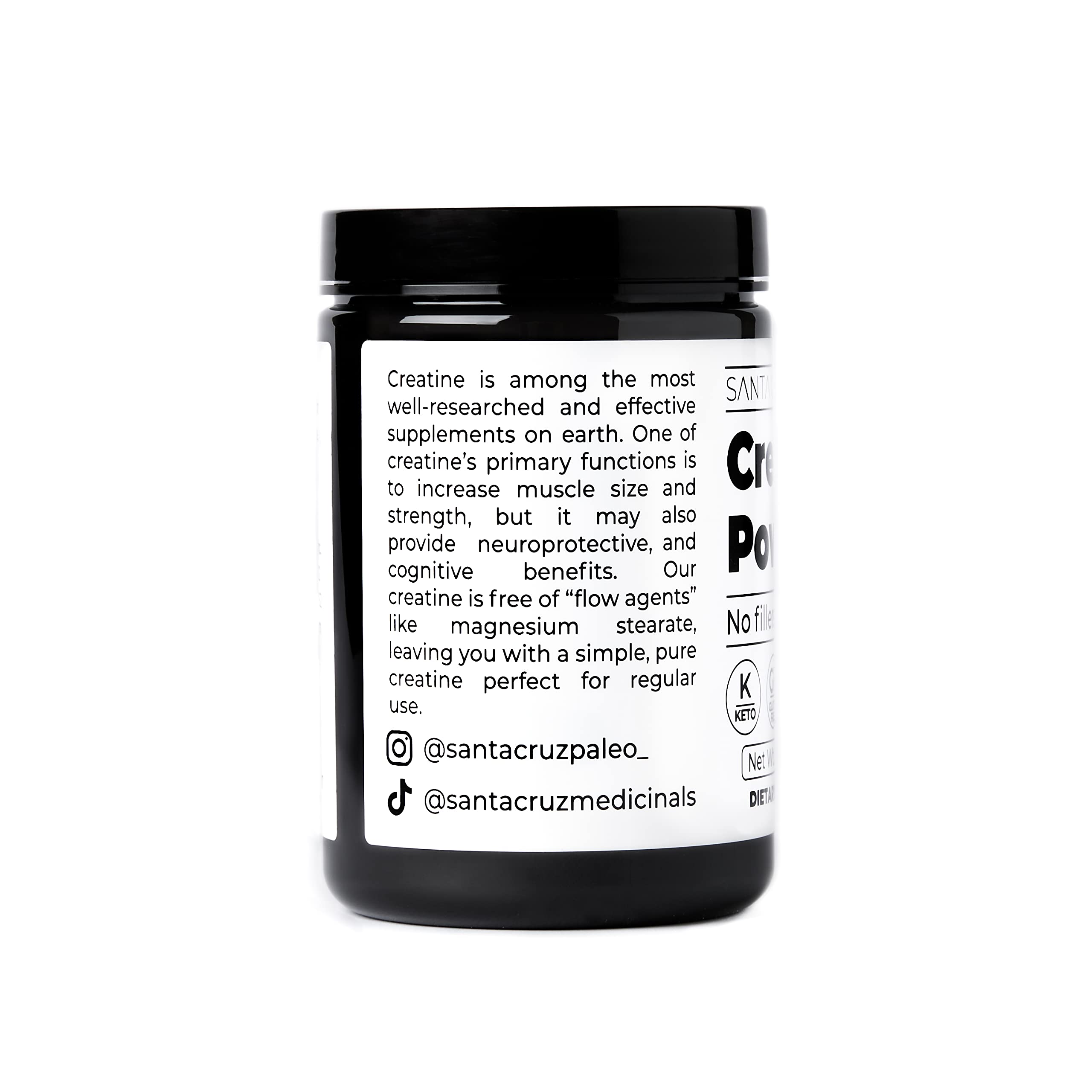 Santa Cruz Paleo envase con fondo de alimentos keto y paleo para dietas compatibles