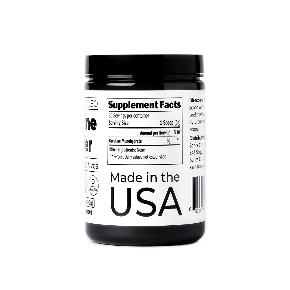 Santa Cruz Paleo polvo en batidora de proteína listo para combinar con suplementos