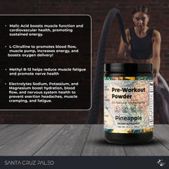 Santa Cruz Paleo bebida mezclada en vaso listo para tomar y mejorar rendimiento