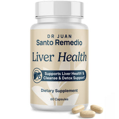 Santo Remedio envase frontal mostrando la marca y beneficio hepático