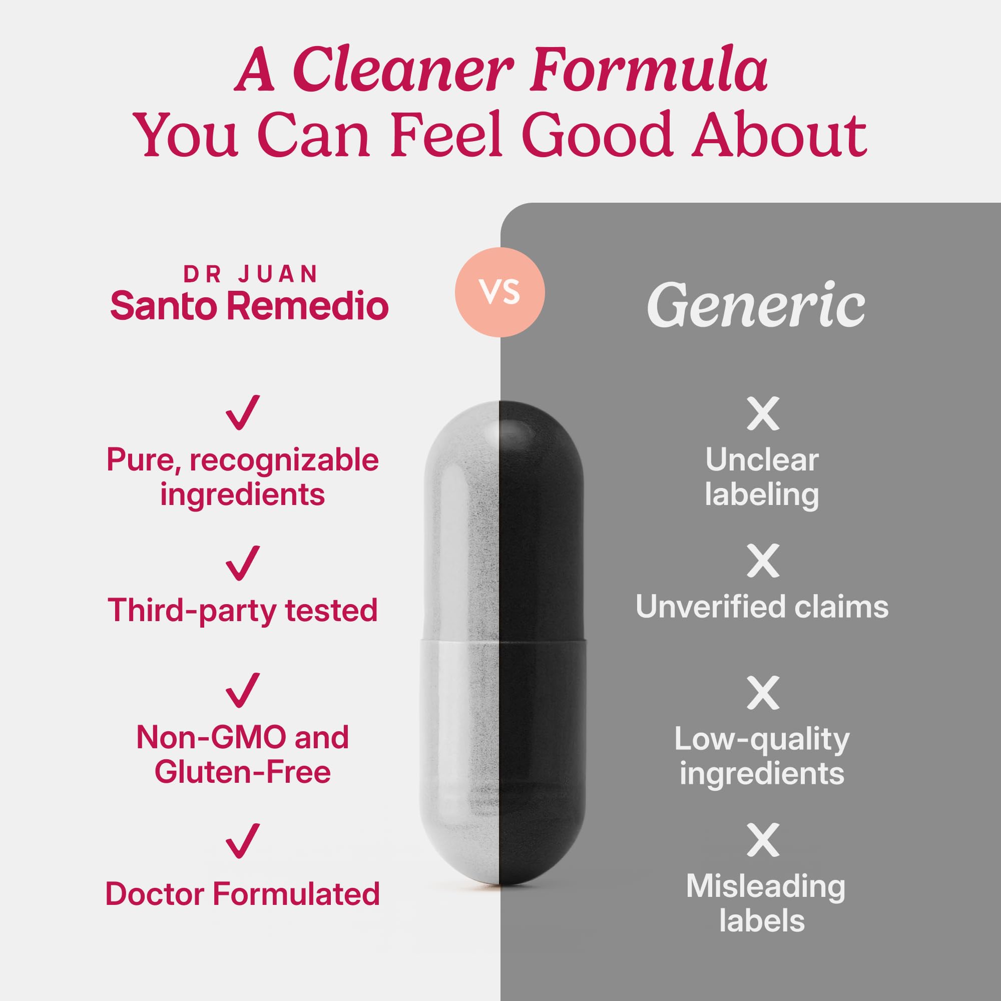 Santo Remedio etiqueta con lista de ingredientes y sin gluten