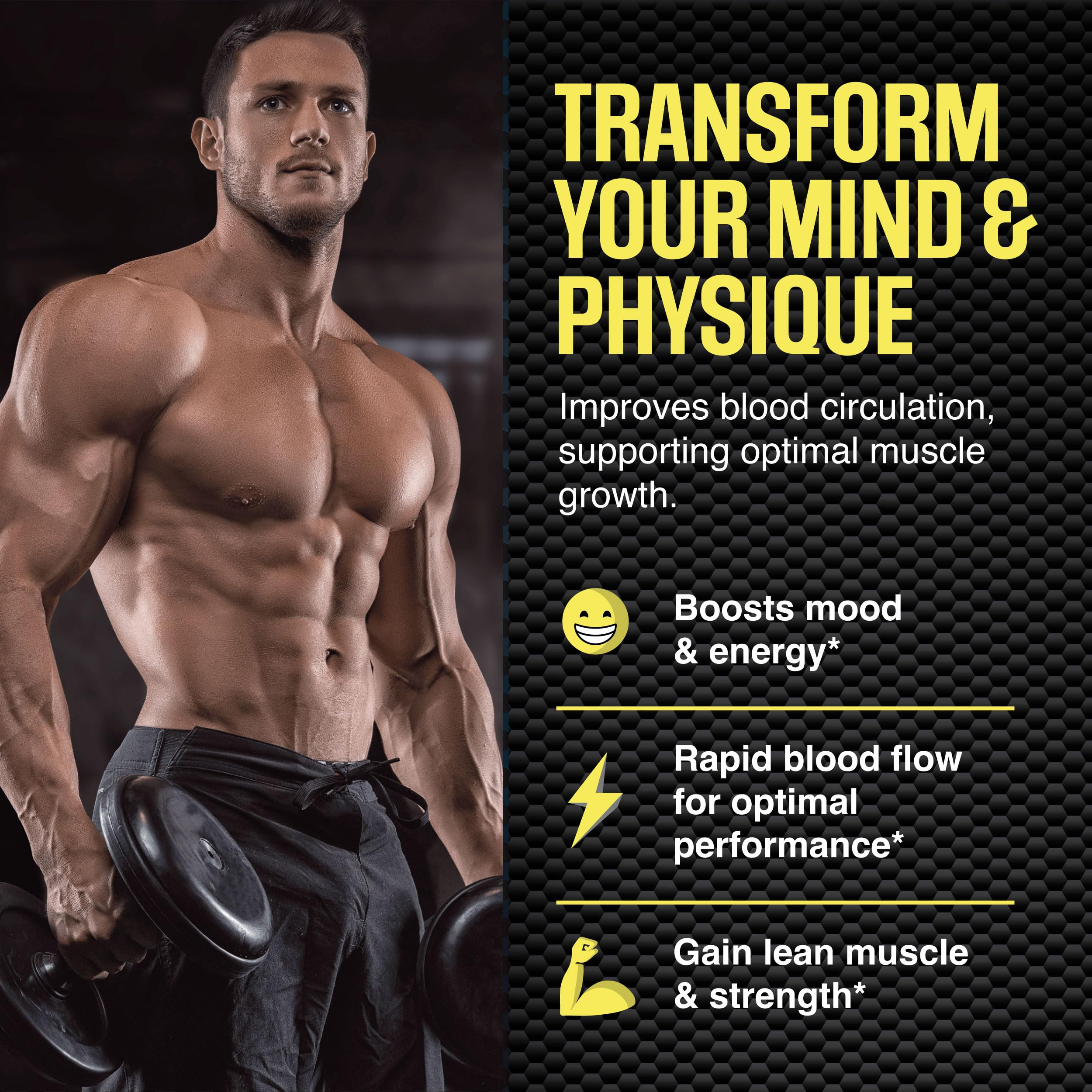 Sapir's Nutrition frascos y cápsulas abiertos con aspecto profesional y confianza
