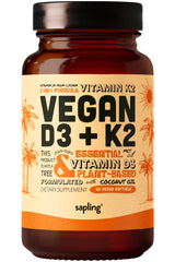 sapling frasco delantero que muestra el producto vegano y fácil de tomar