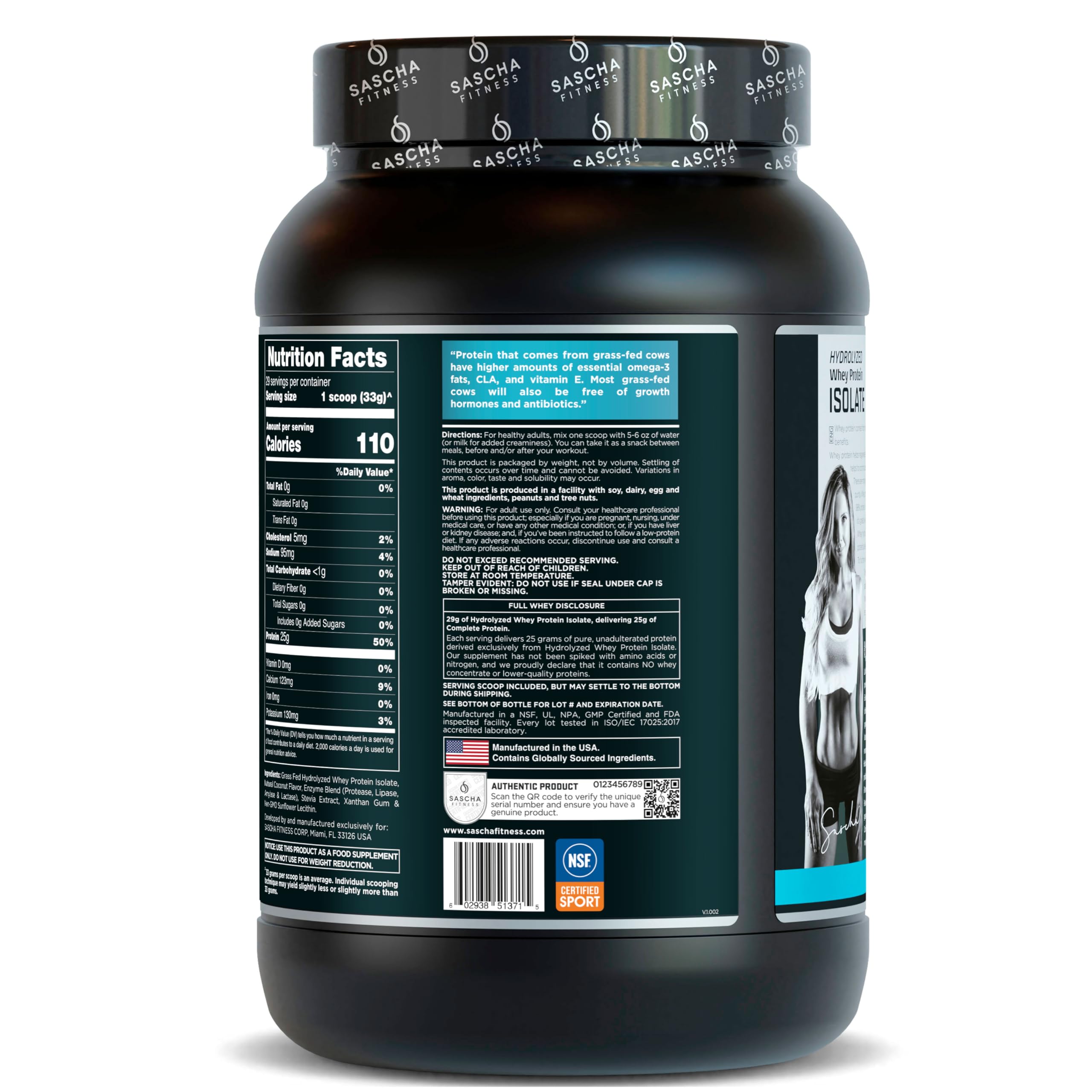 SASCHA FITNESS envase 2 libras en mano para apreciar tamaño práctico