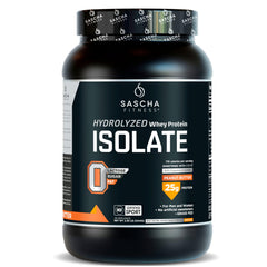 SASCHA FITNESS frente del envase peanut butter mostrando marca y beneficios