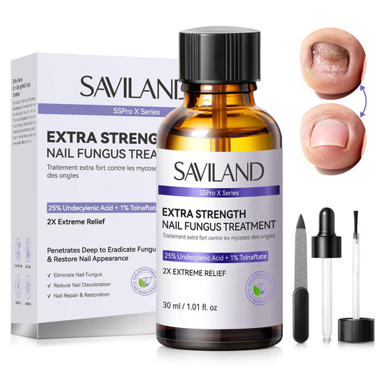 SAVILAND empaque frontal mostrando producto y beneficios visibles