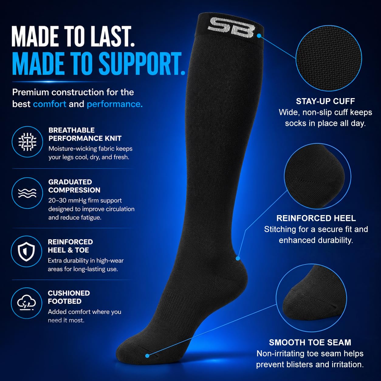 SB SOX textura transpirable cercana que mejora la ventilación