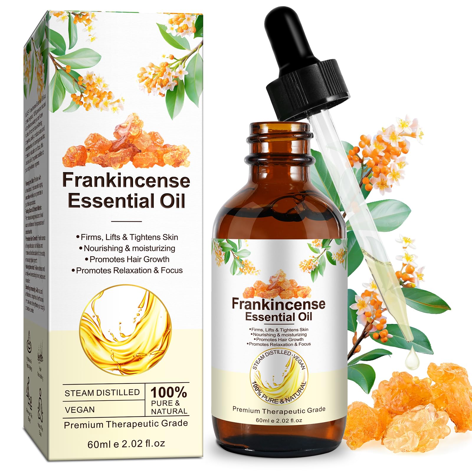 SBHEANGBA botella frontal mostrando aceite puro, beneficio nutrición para piel