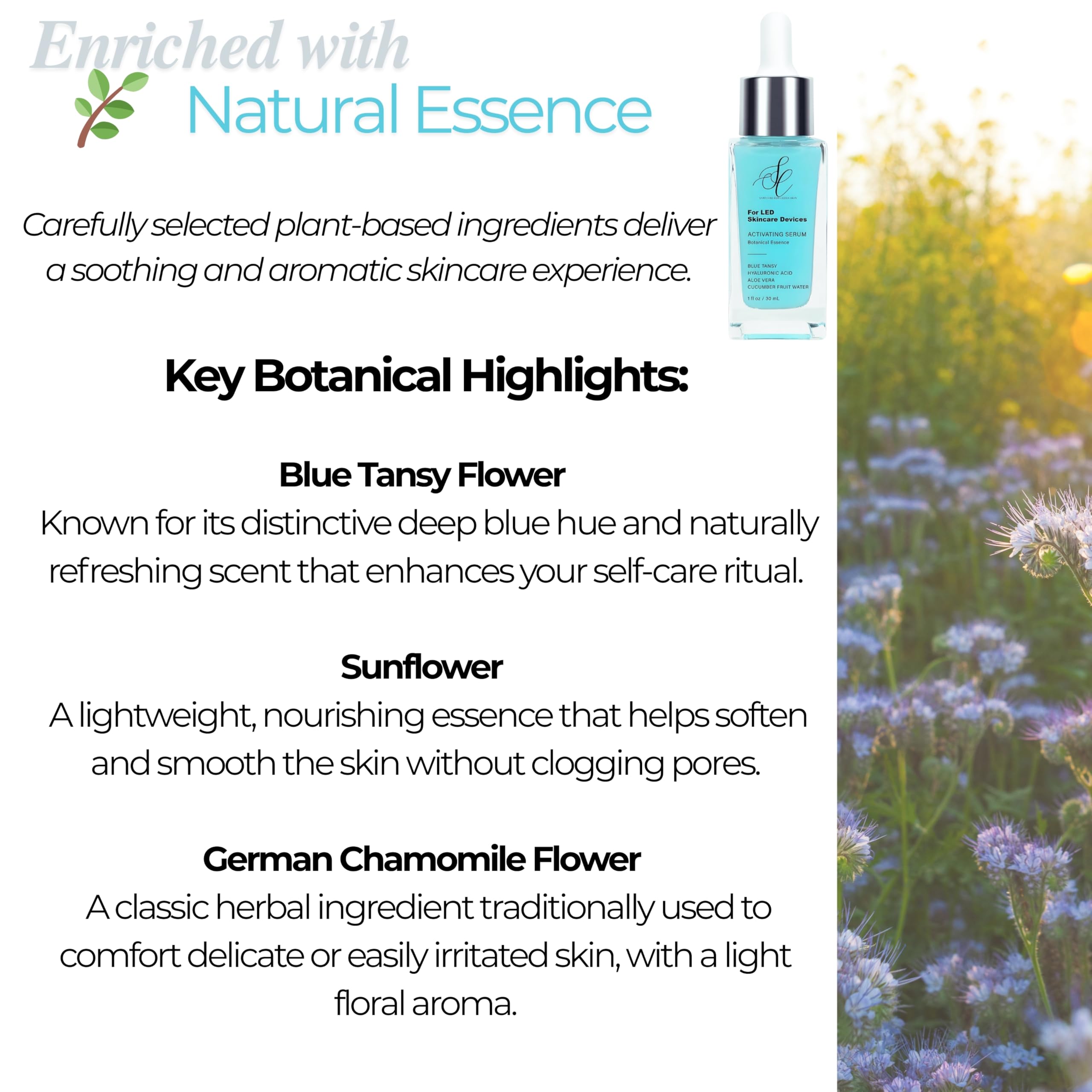 SC Sapphire Compatibility with red light devices integrated into skincare routine