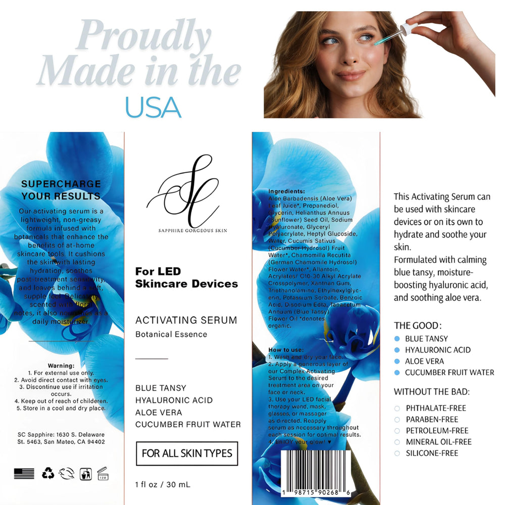 SC Sapphire Skin glow after use portrait hints at refreshed, plump complexion