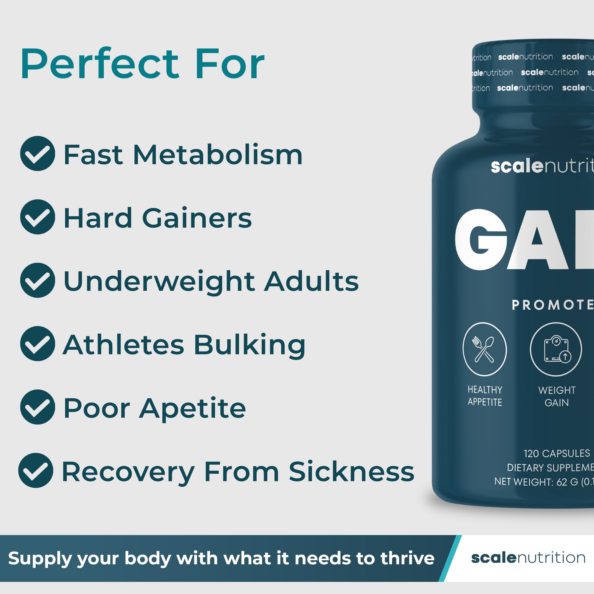 Scale Nutrition ingredientes clave como jengibre y genciana visibles