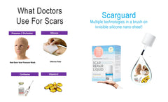 ScarGuard aplicación sobre piel seca demostrando fácil uso diario