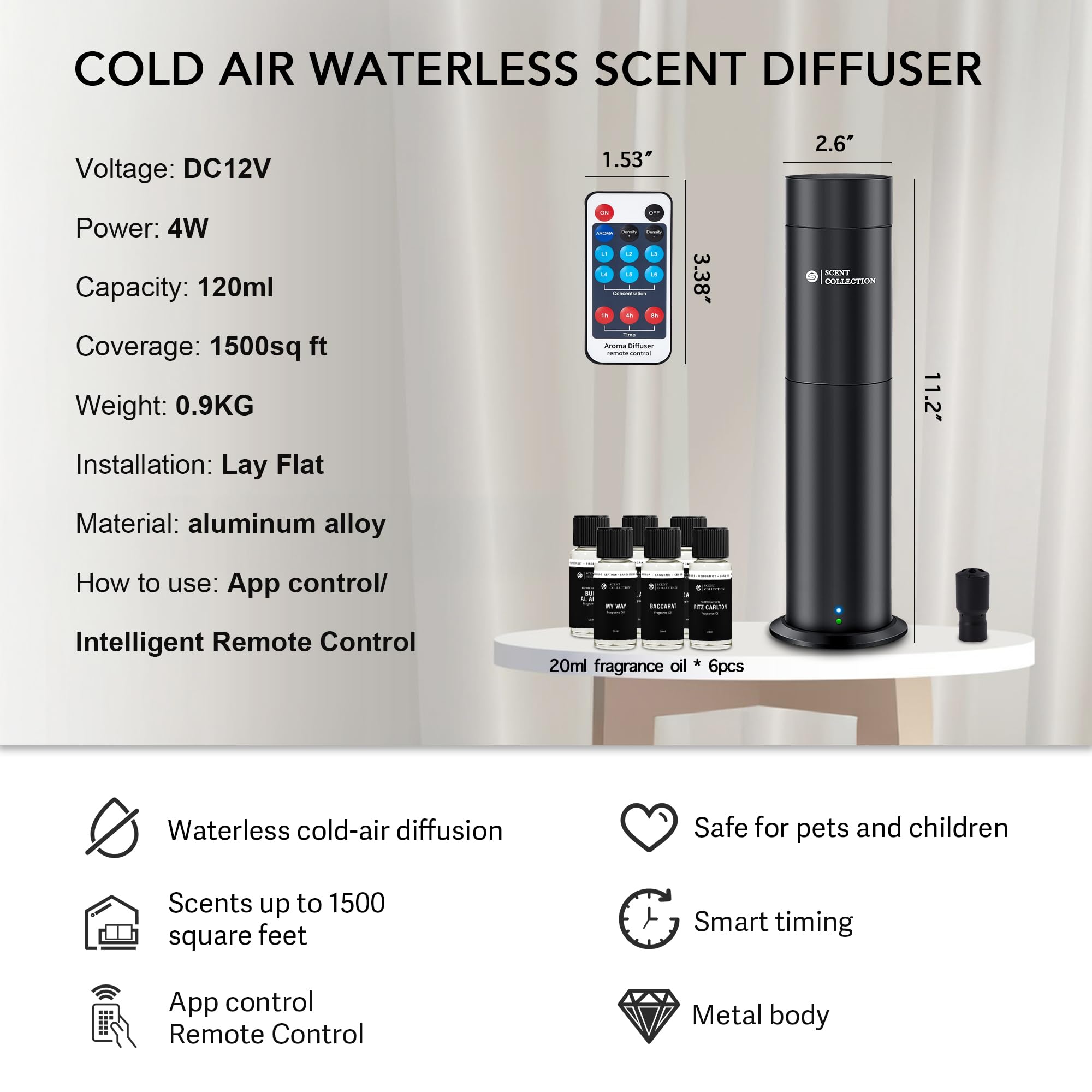 scent collection seis aceites alineados para uso inmediato y variedad aromática