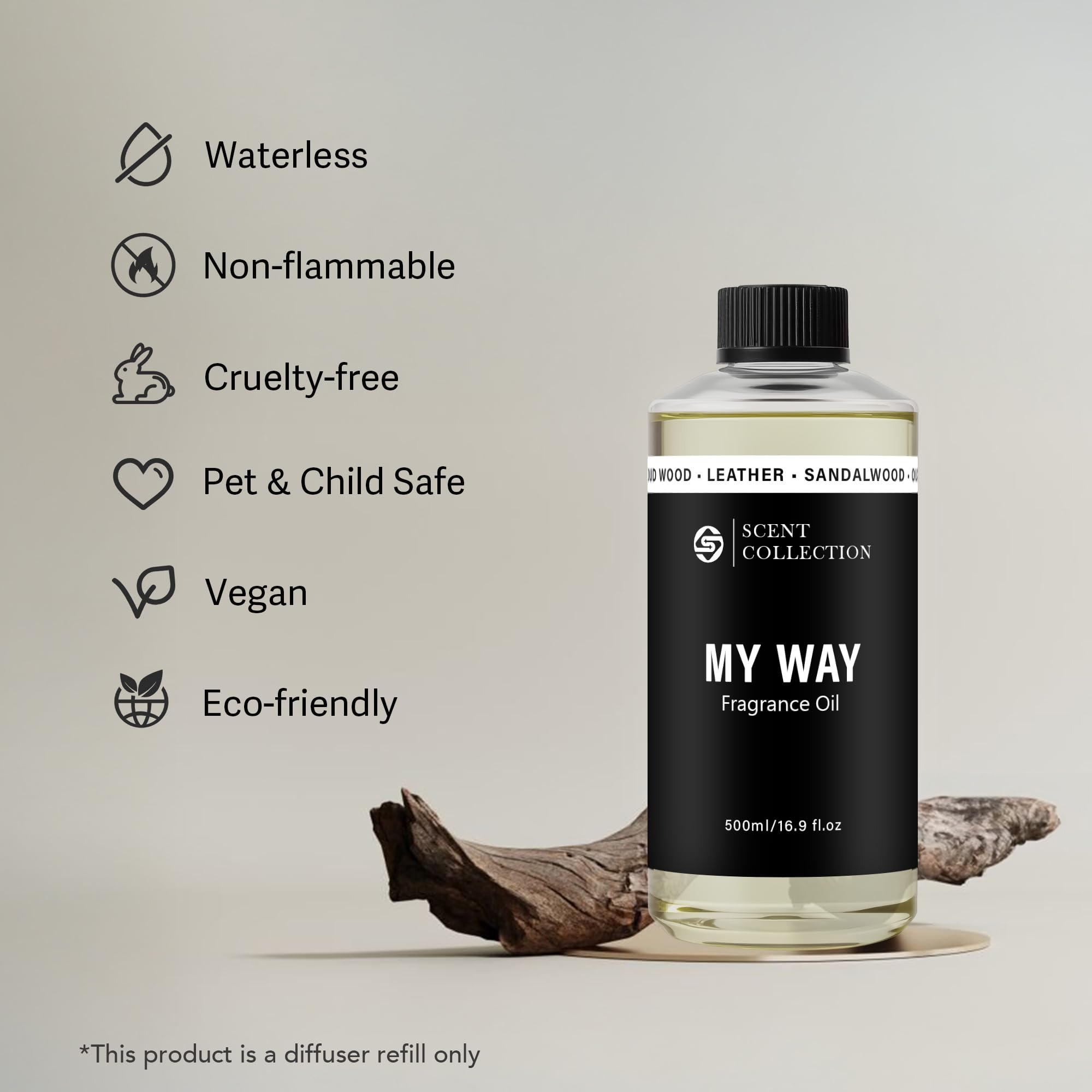 scent collection en difusor ultrasónico demostrando compatibilidad y difusión amplia