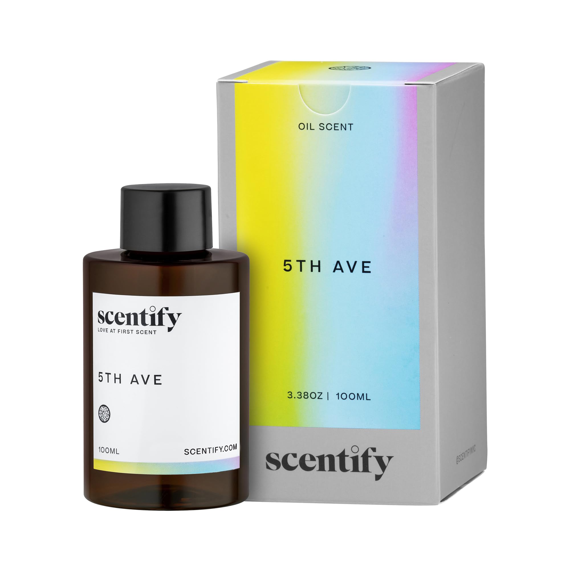 Scentify botella frontal elegante que transmite calidad y protección