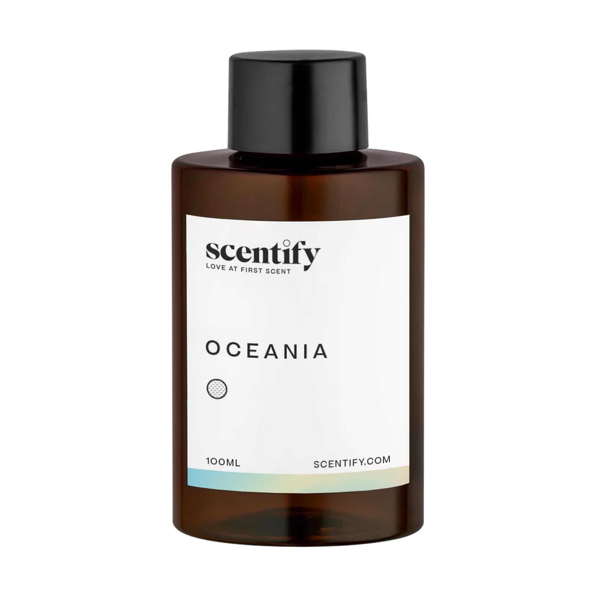 Scentify gota de aceite Oceania primer plano que muestra textura pura