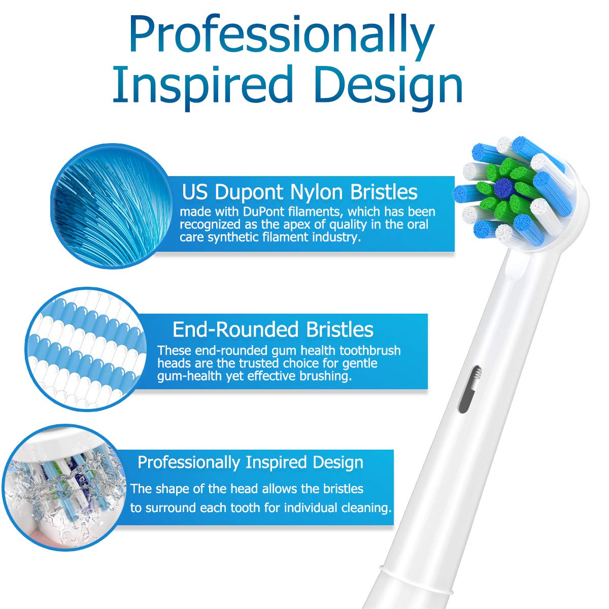 Schallcare cabezal tipo floss en uso mejora limpieza interdental