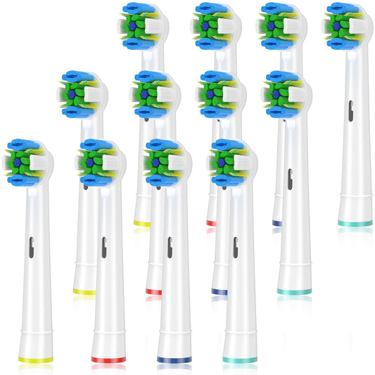 Schallcare empaque frontal mostrando pack de 12 cabezales y compatibilidad