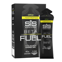 Science in Sport gel manzana frente del envase mostrando formato portable y claridad