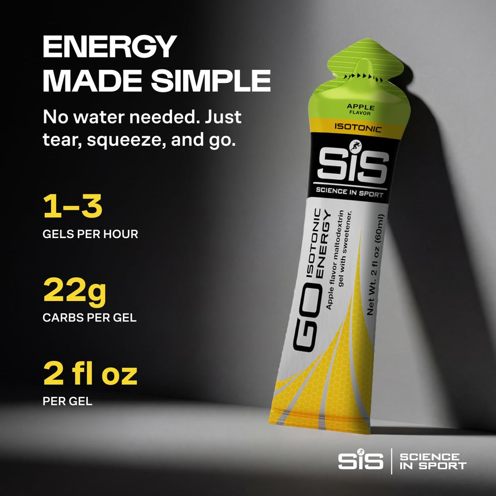 Science in Sport gel en uso por un ciclista reponiendo energía al instante