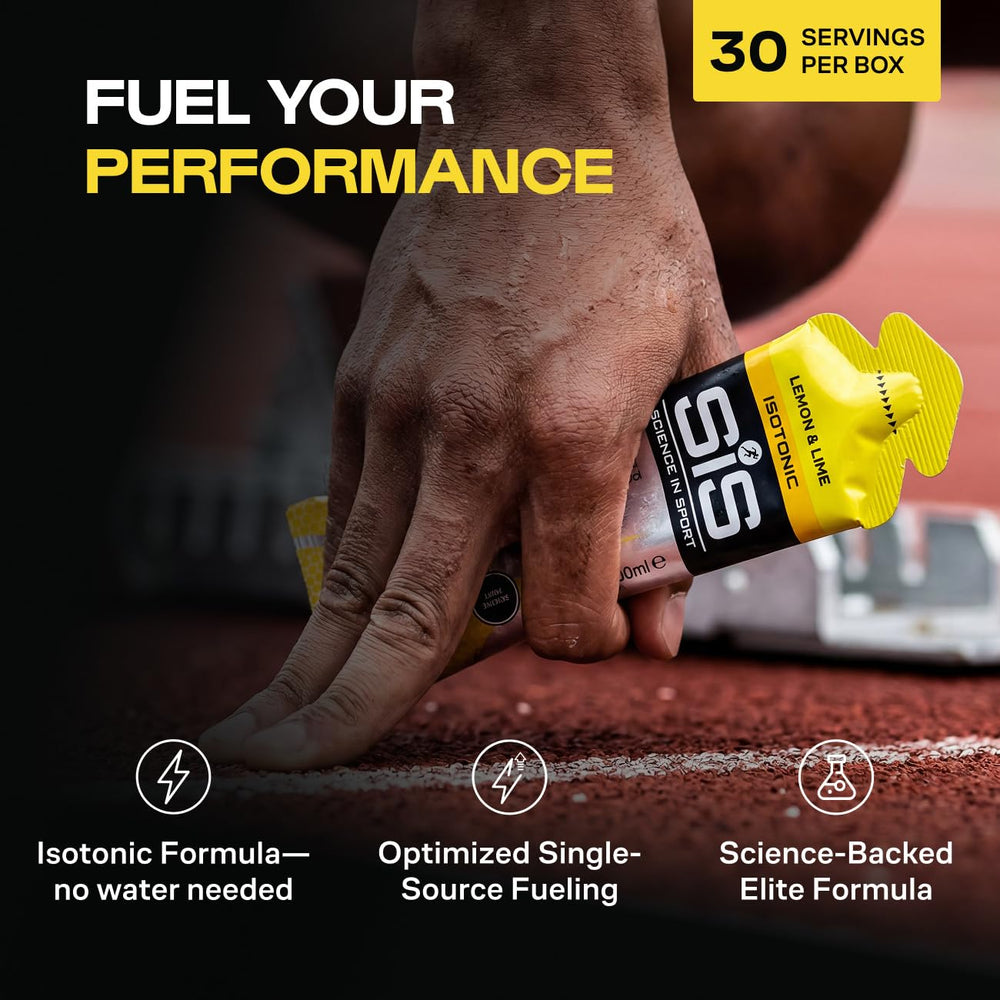 Science in Sport sobre abierto mostrando gel líquido para absorción rápida