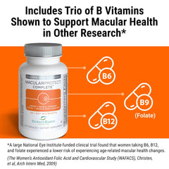 ScienceBased Health etiqueta con información AREDS2 y beneficios visibles