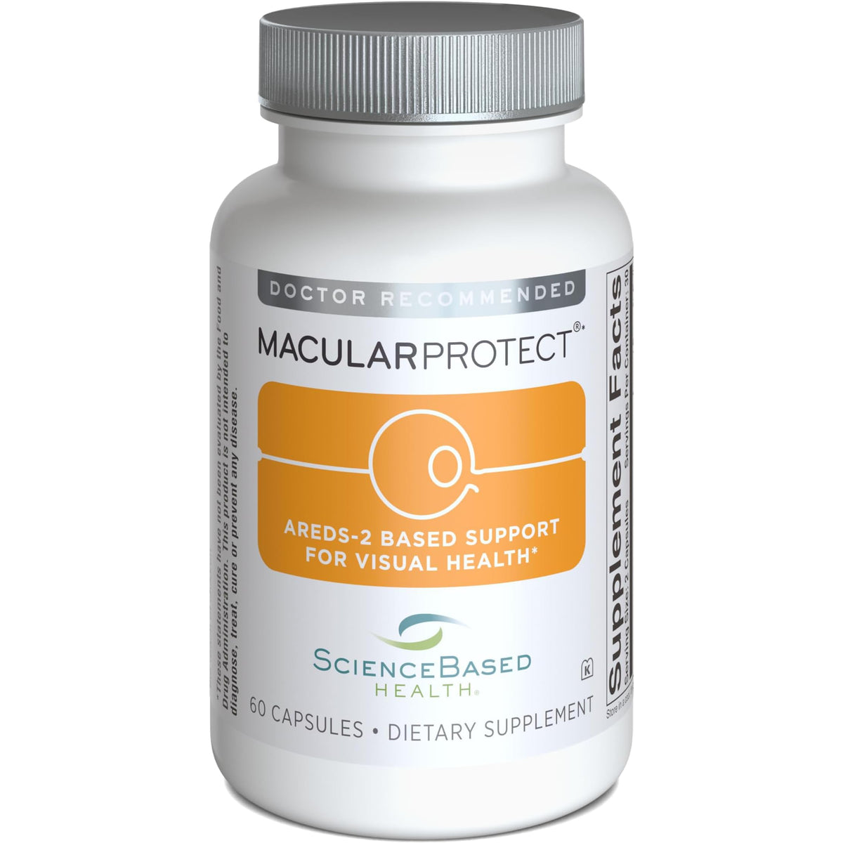 ScienceBased Health envase frontal mostrando MacularProtect y beneficios