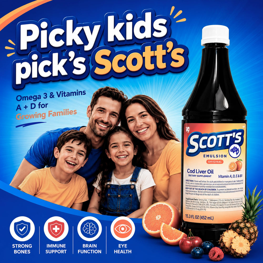 SCOTT'S EMULSION lista de ingredientes clara para confianza familiar
