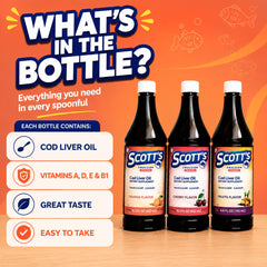 SCOTT'S EMULSION aceite en cuchara listo para tomar con facilidad
