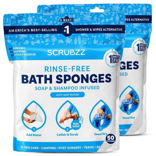 Scrubzz pack frontal mostrando el diseño y cantidad útil